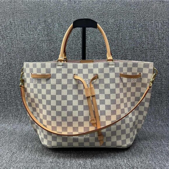Louis Vuitton Girolata White Damier Azur Canvas Satchel Bag fbcco1325-102125 - Picture 2 of 16